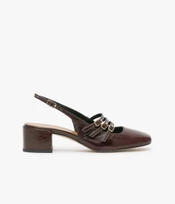 New BABIES DEMI ACAJOU Femme Slingbacks|Escarpins