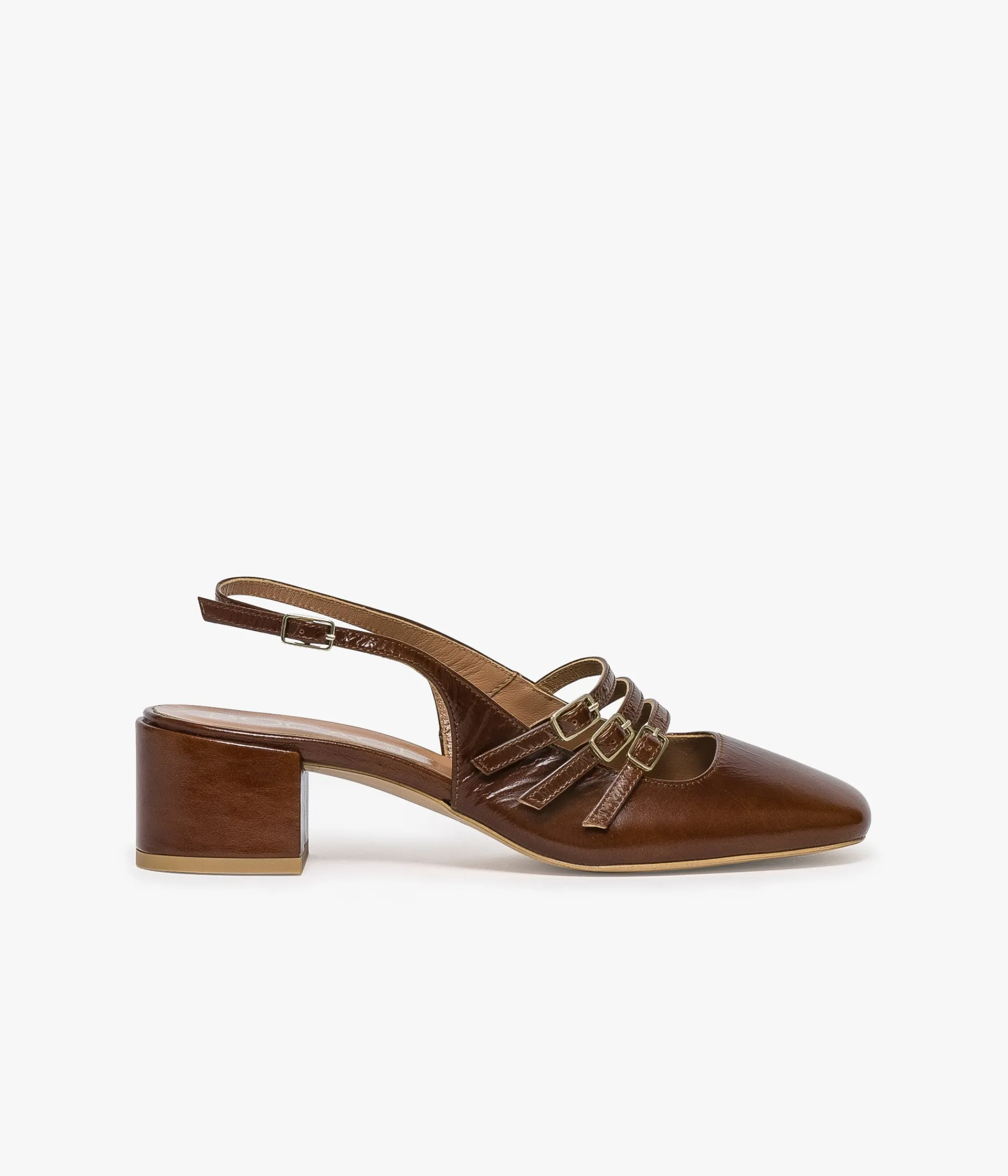 Outlet BABIES DEMI COGNAC Femme Slingbacks|Escarpins