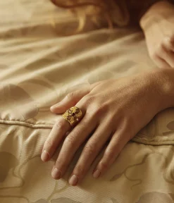 BAGUE AIMYA DORÉ Femme Bijoux