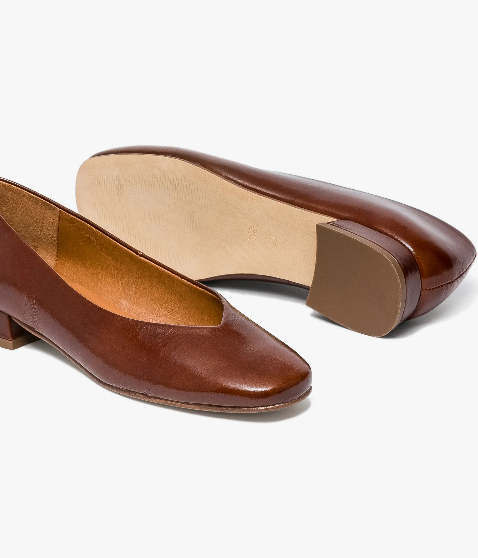New BALLERINE BELLA COGNAC Femme Ballerines