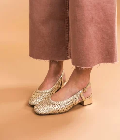 Outlet BALLERINE SALINA PLATINE Femme Slingbacks|Ballerines