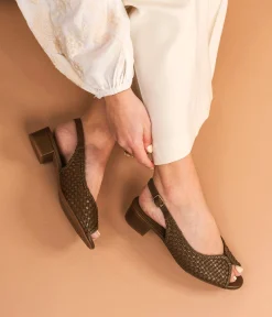 Best BALLERINE SERAFINE KAKI Femme Slingbacks|Ballerines