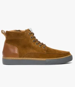 Outlet BASKET HARPER COGNAC Homme Boots|Baskets