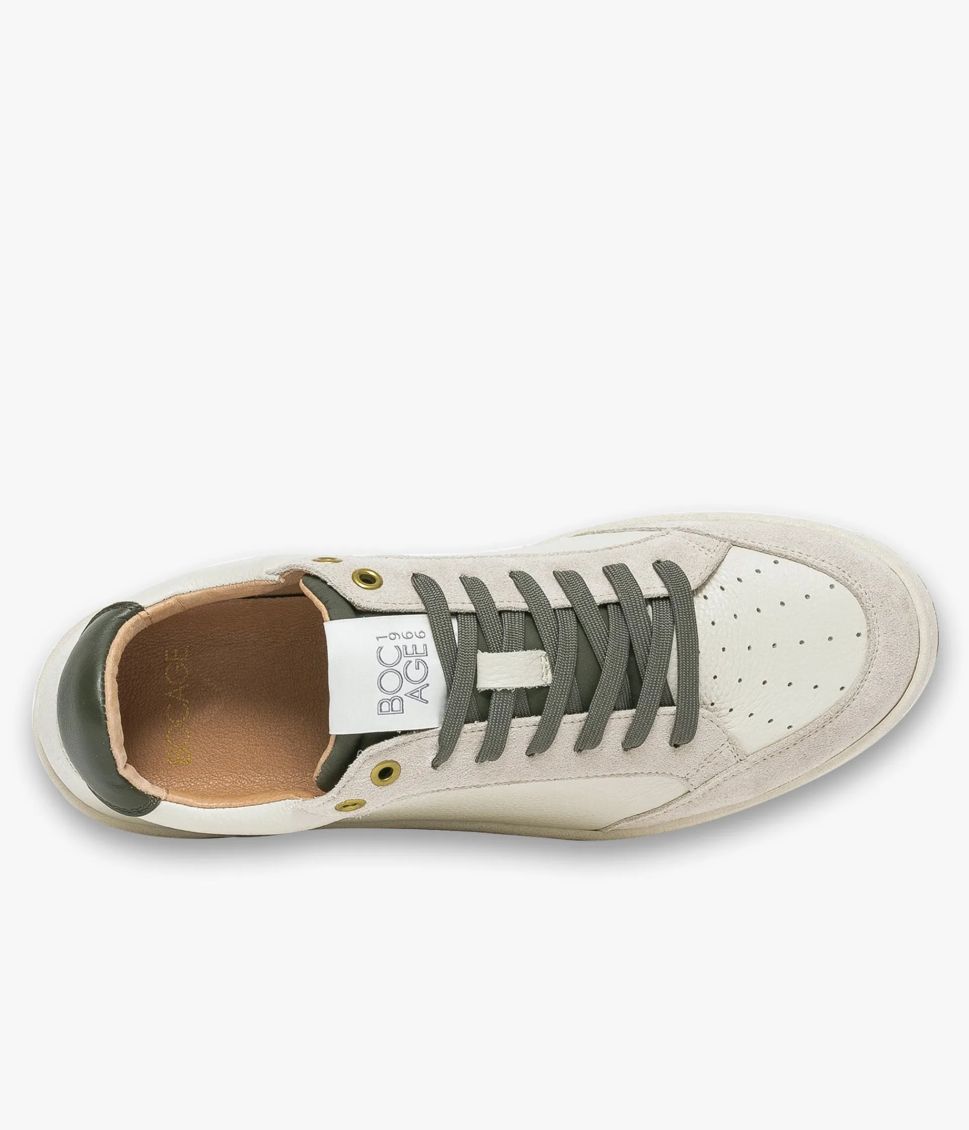 BASKET KASPER BLANC CASSE Homme Baskets