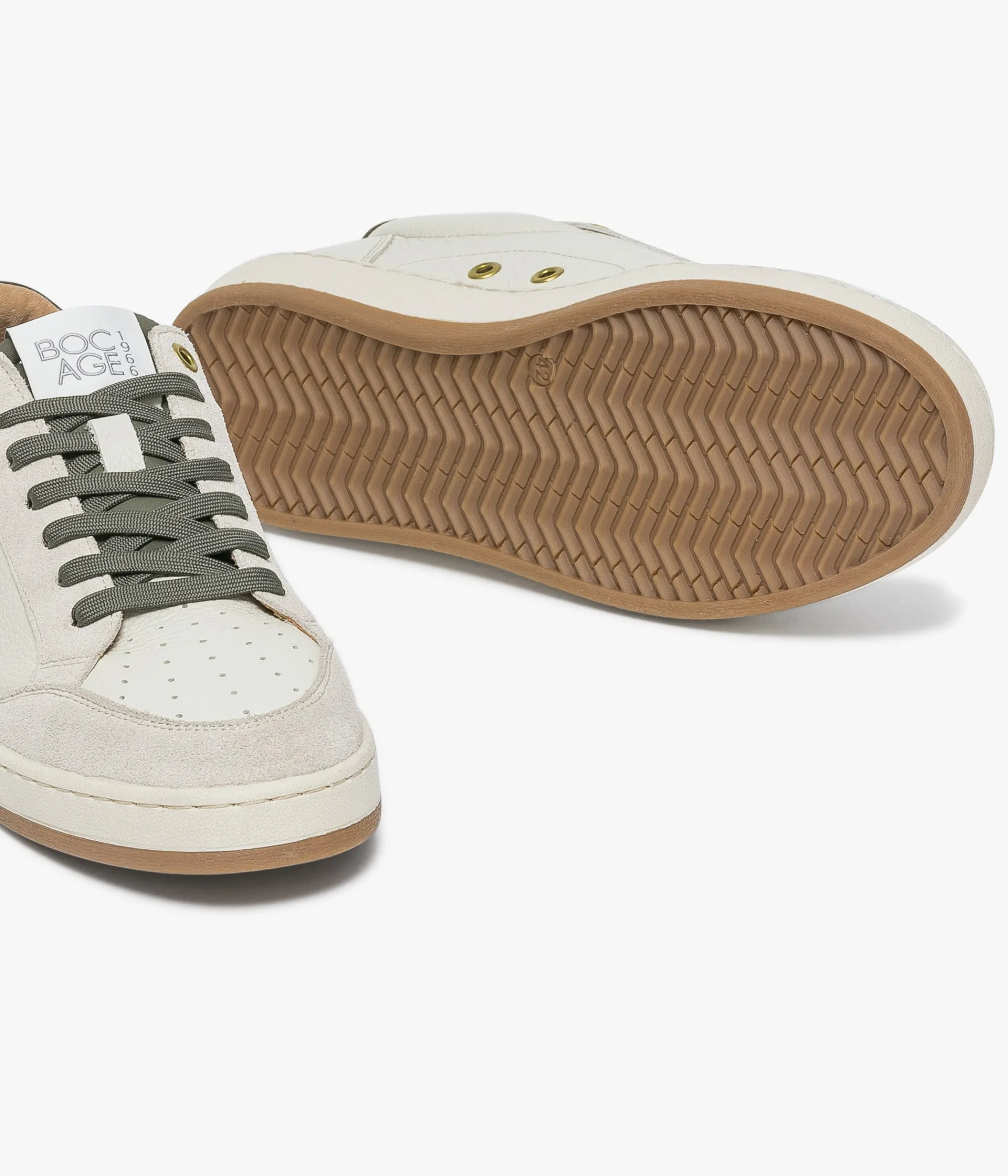 BASKET KASPER BLANC CASSE Homme Baskets