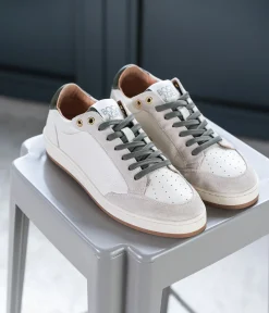 BASKET KASPER BLANC CASSE Homme Baskets