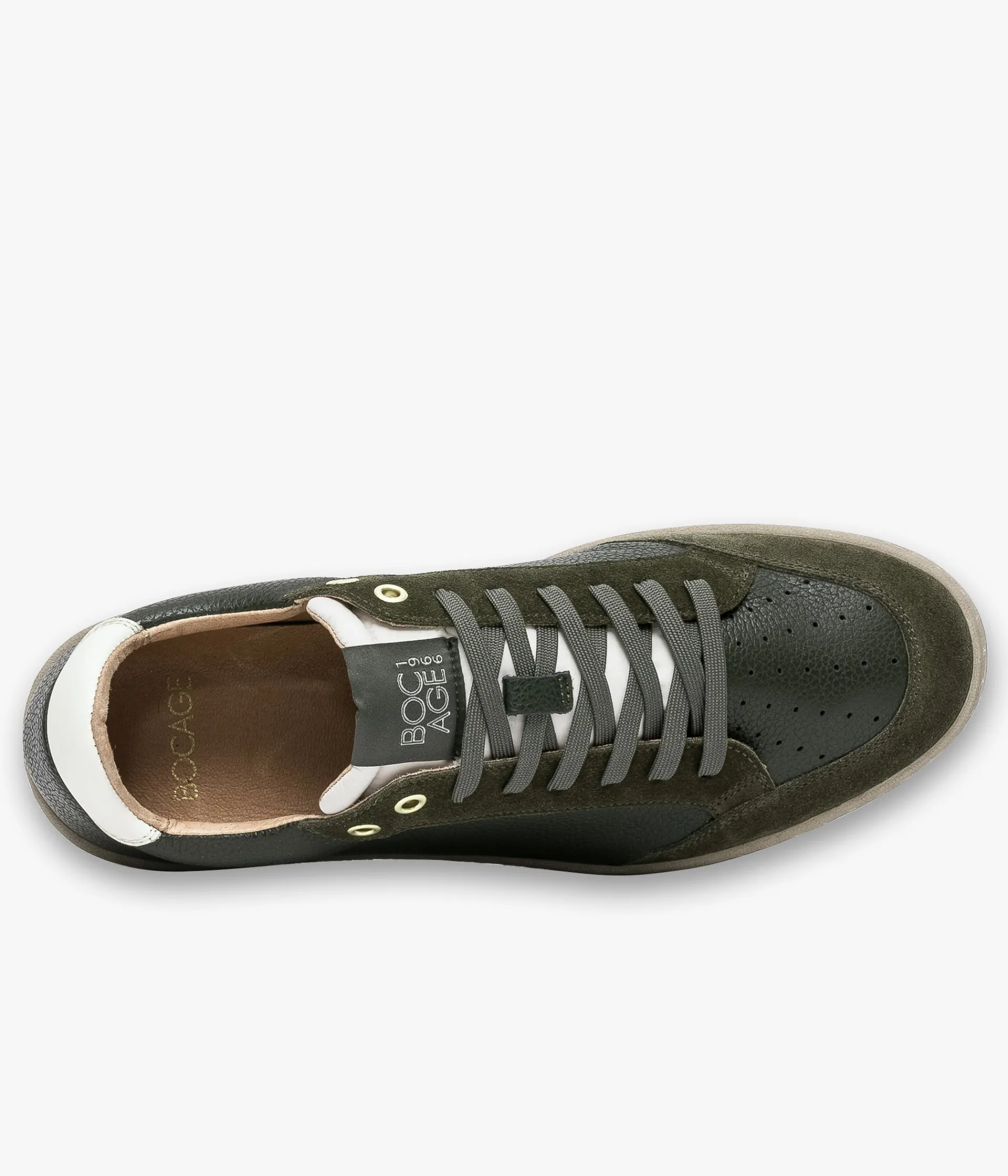 New BASKET KASPER KAKI Homme Baskets