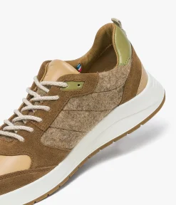 Hot BASKET LINDA COGNAC Femme Baskets