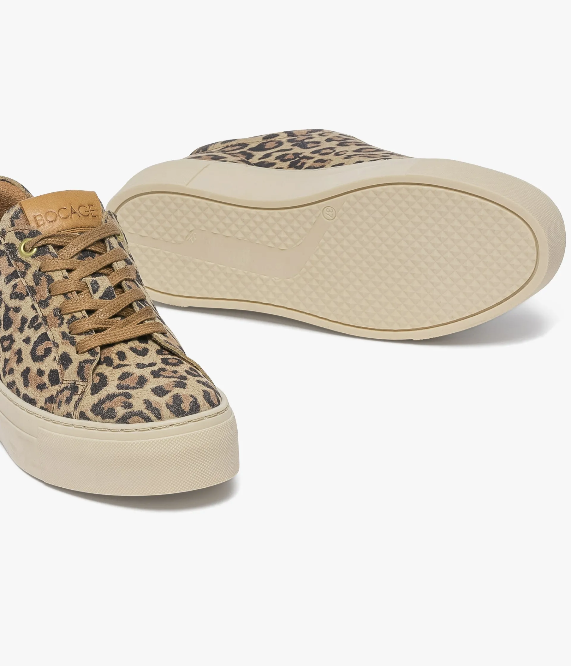 Hot BASKET LIZON LEOPARD Femme Baskets