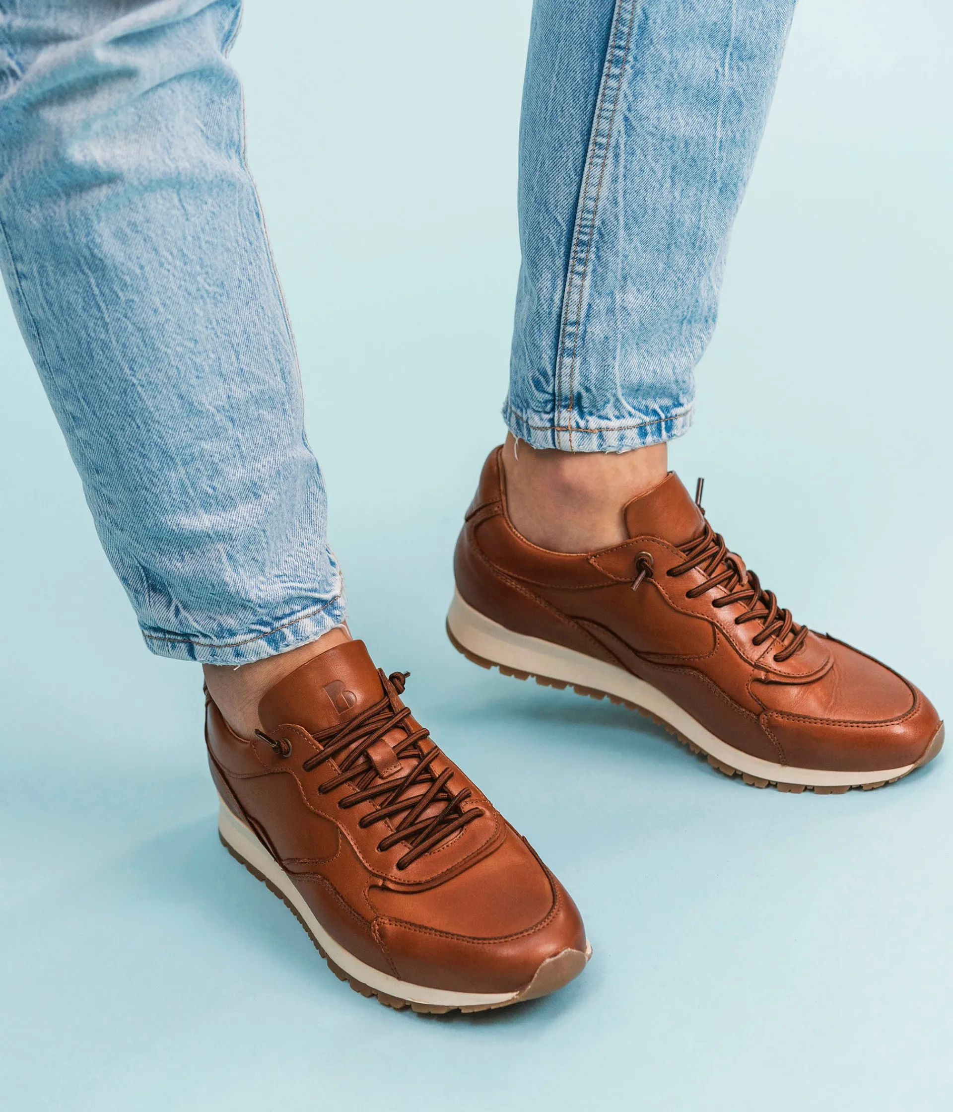 Clearance BASKET LUCAS COGNAC Homme Baskets