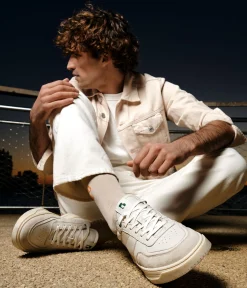 Hot BASKET MAEL BLANC CASSÉ Homme Baskets