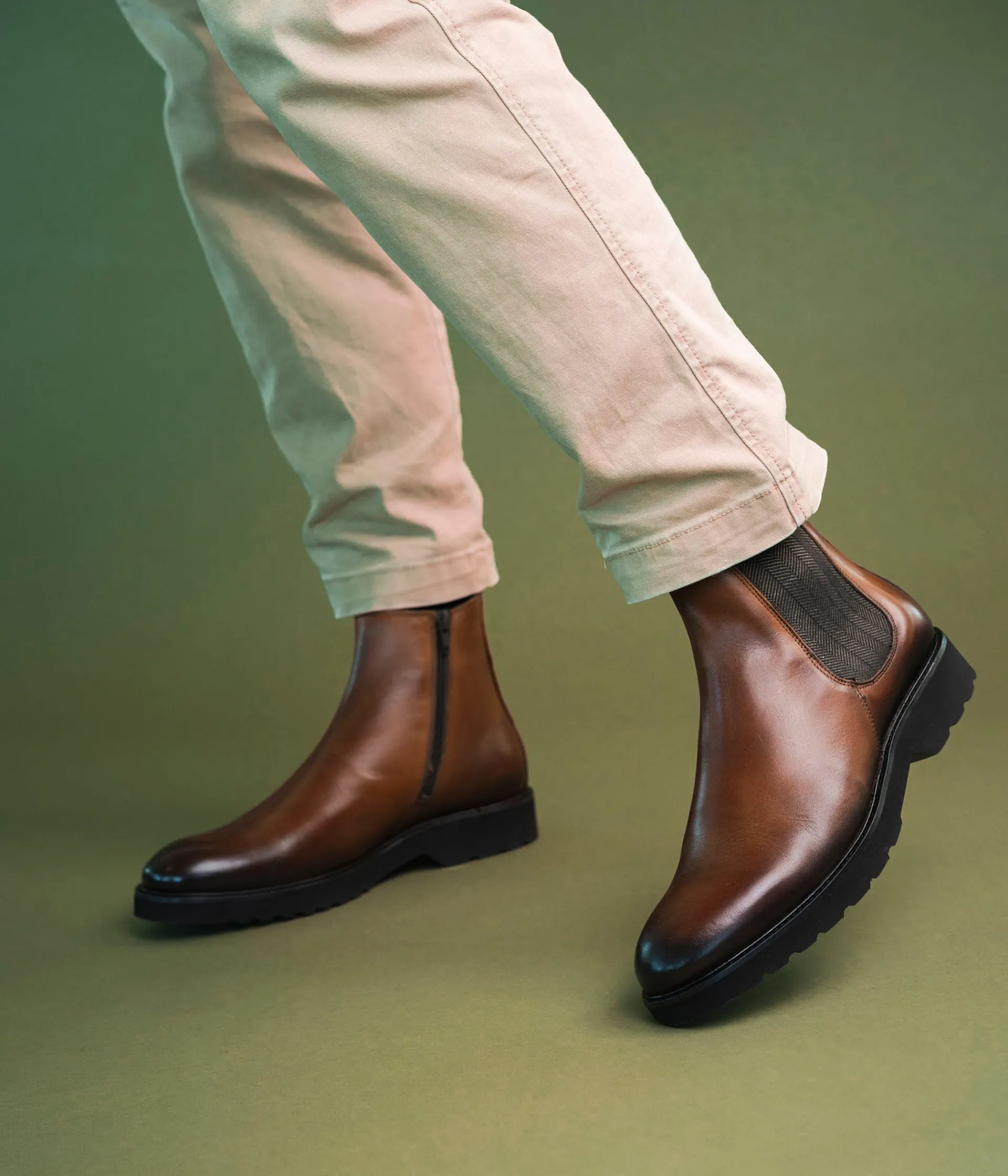 Discount BOOTS ALBIN COGNAC Homme Chelsea Boots|Boots