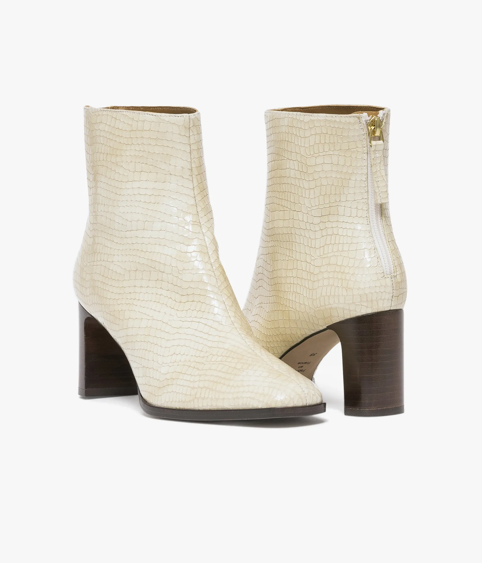 Clearance BOOTS ELAURA BLANC Femme Boots & Bottines