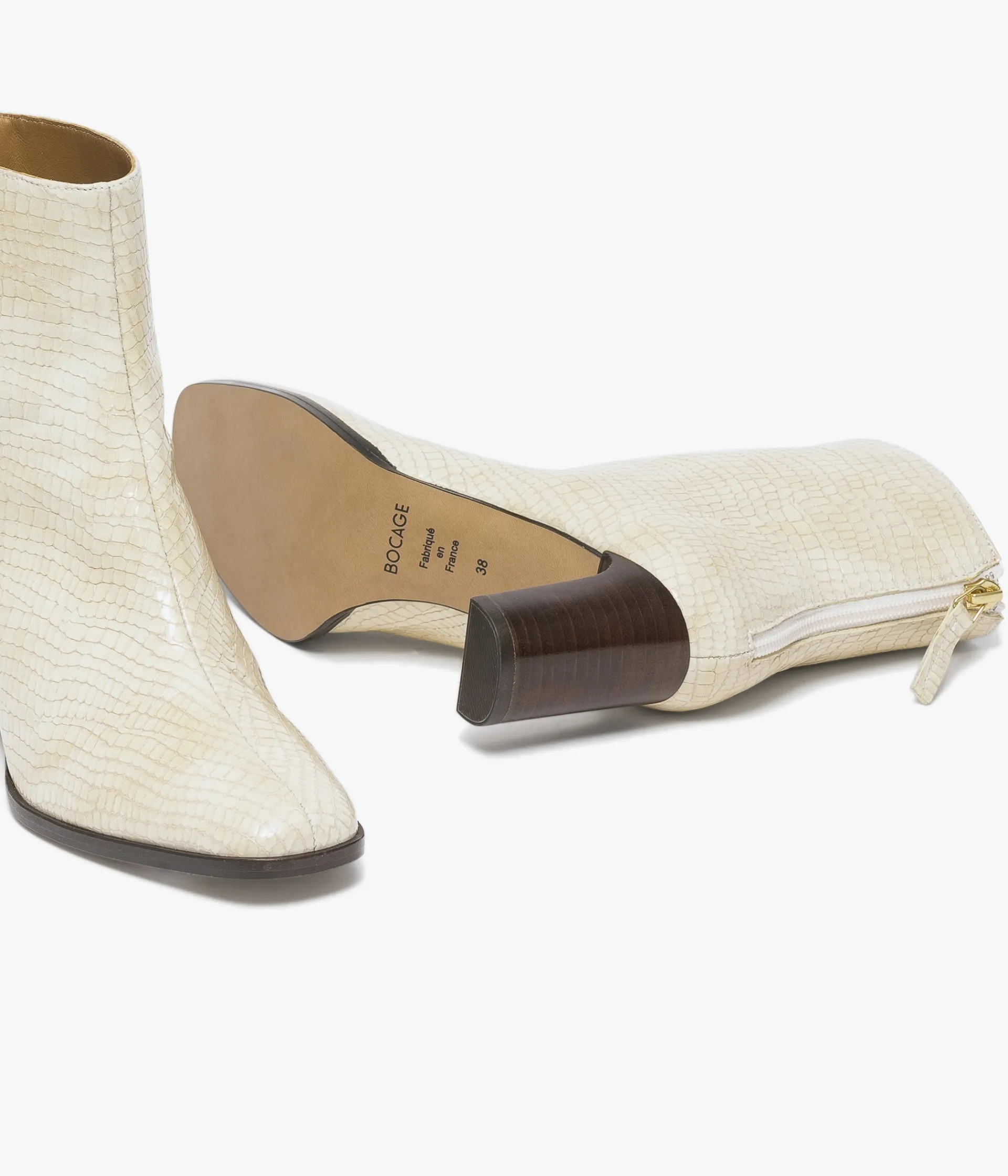 Clearance BOOTS ELAURA BLANC Femme Boots & Bottines