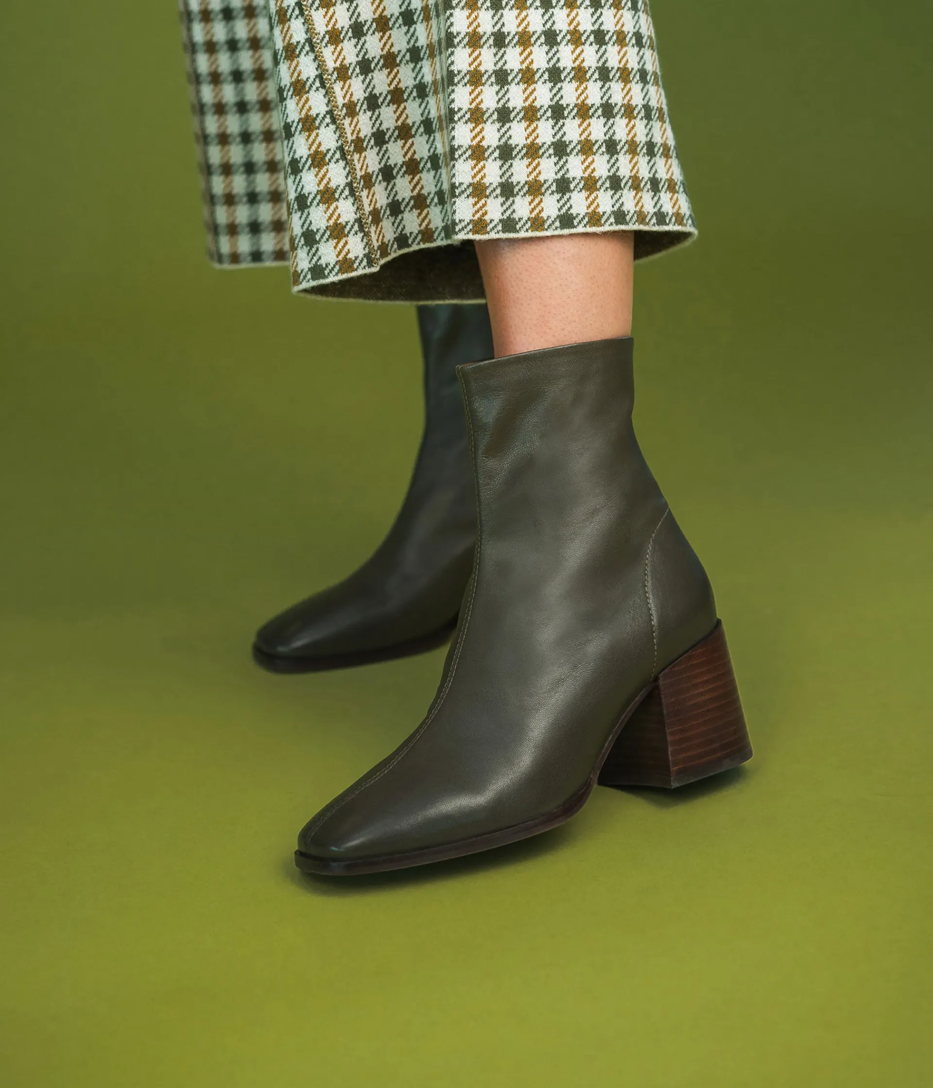 New BOOTS ELMA KAKI Femme Boots & Bottines