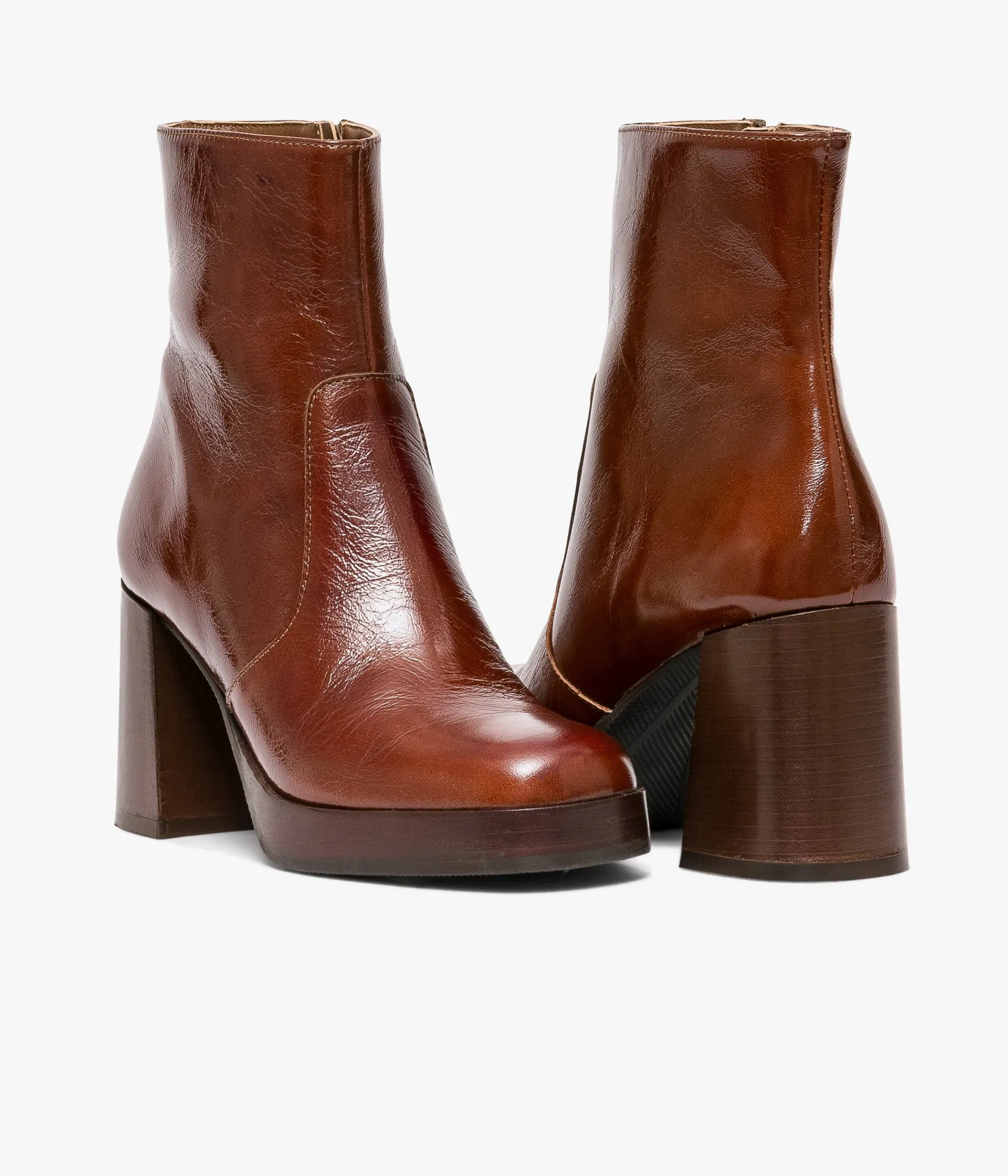 Outlet BOOTS EZRA COGNAC Femme Boots & Bottines