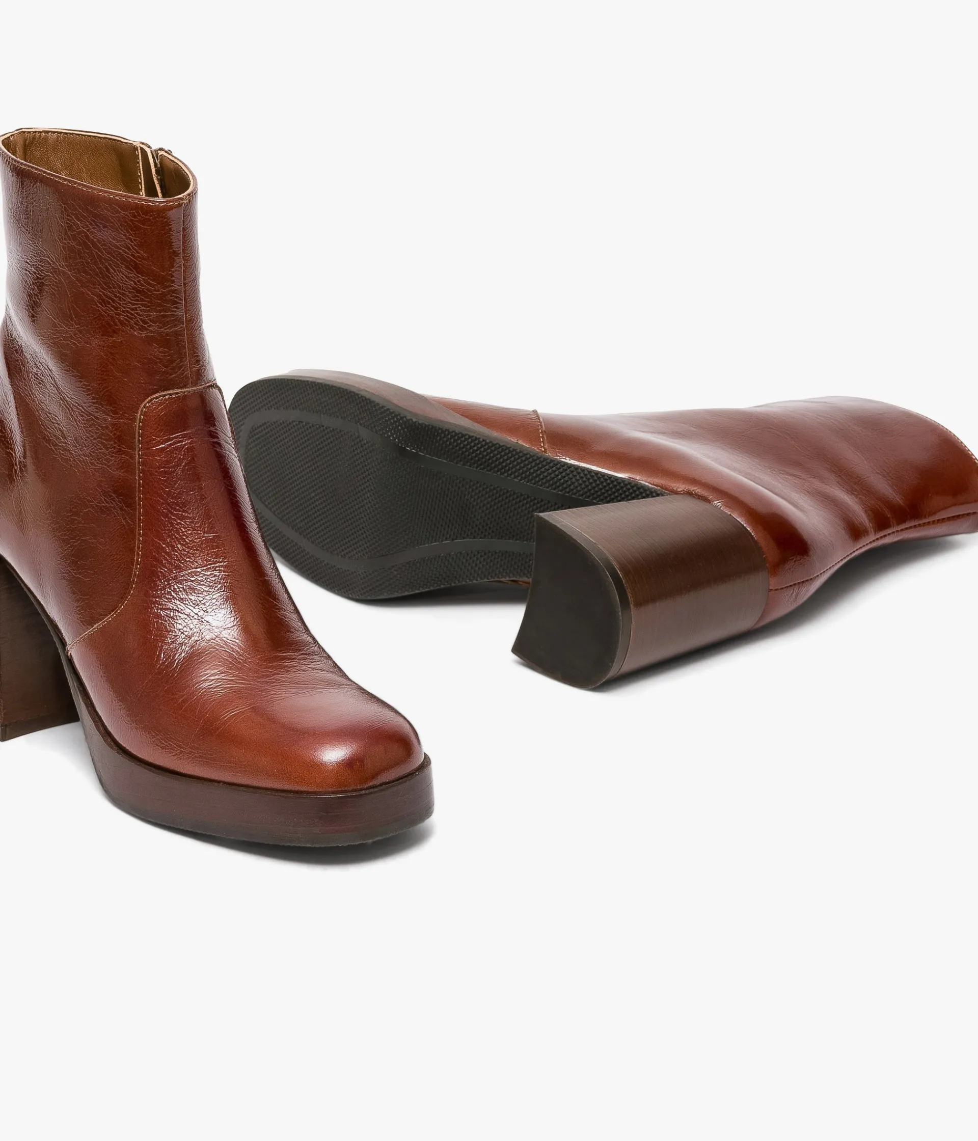 Outlet BOOTS EZRA COGNAC Femme Boots & Bottines