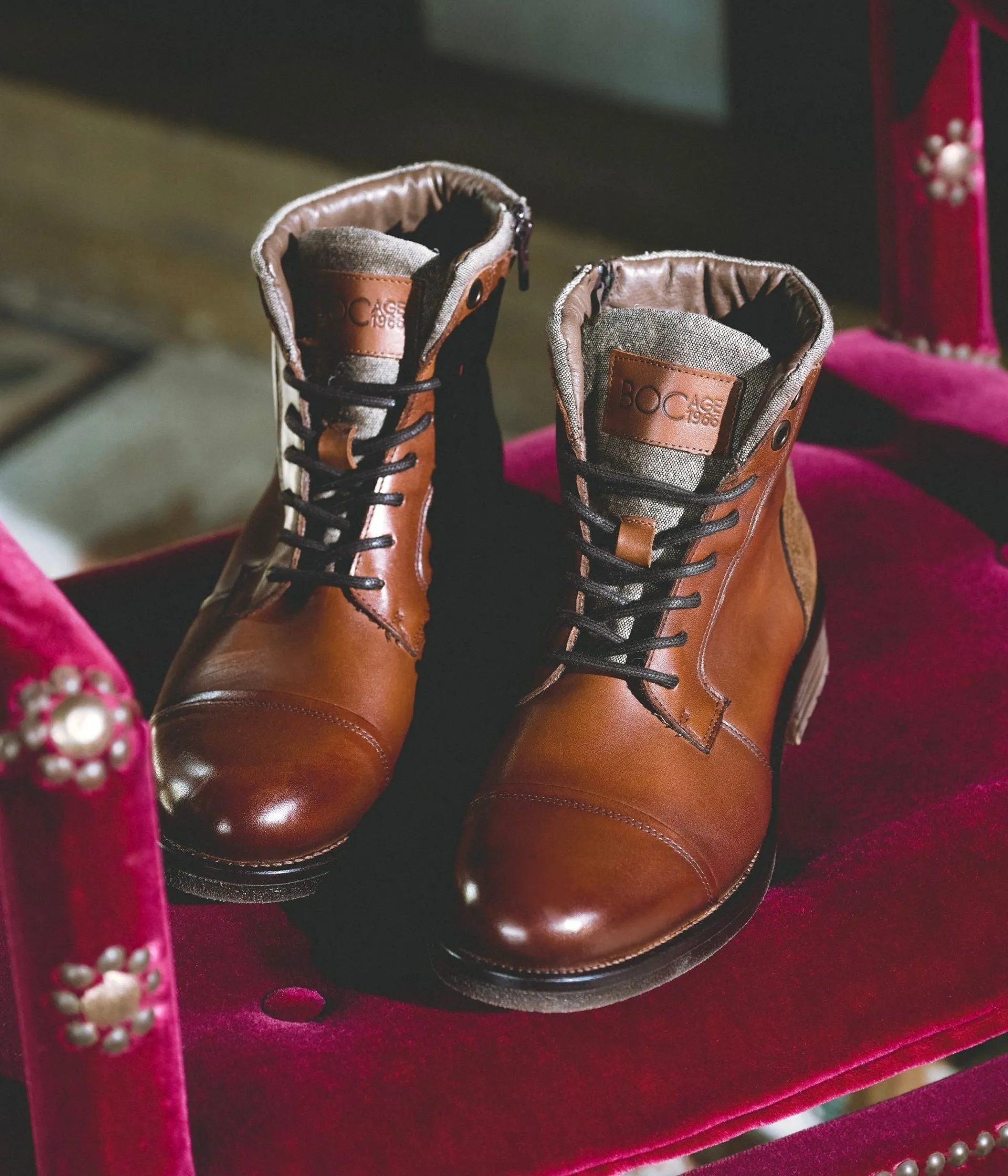 Clearance BOOTS GABIN COGNAC Homme Boots