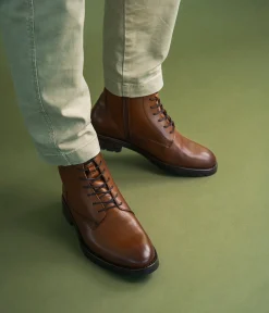 Discount BOOTS GUILLO COGNAC Homme Boots