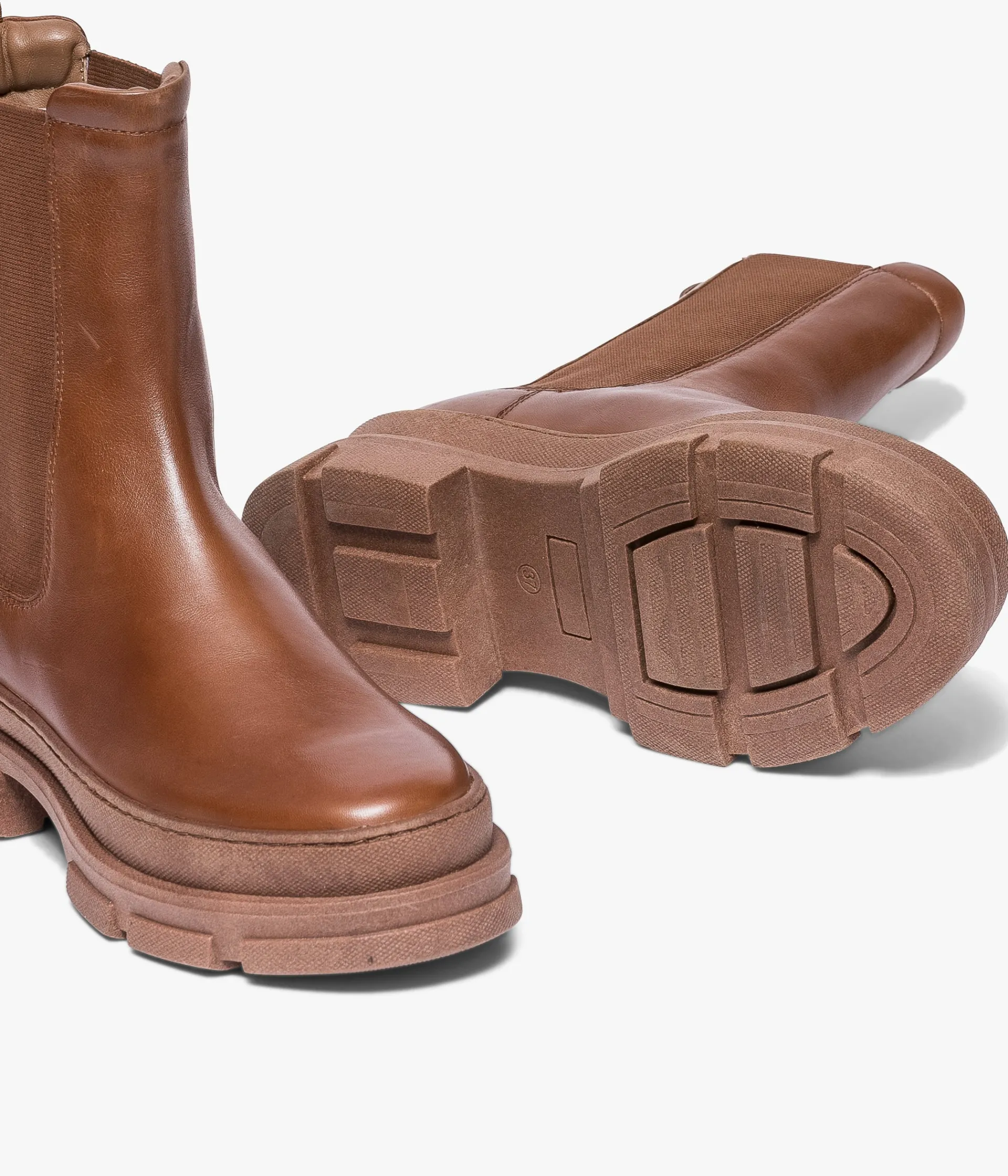 New BOOTS KOGGALA COGNAC Femme Boots & Bottines