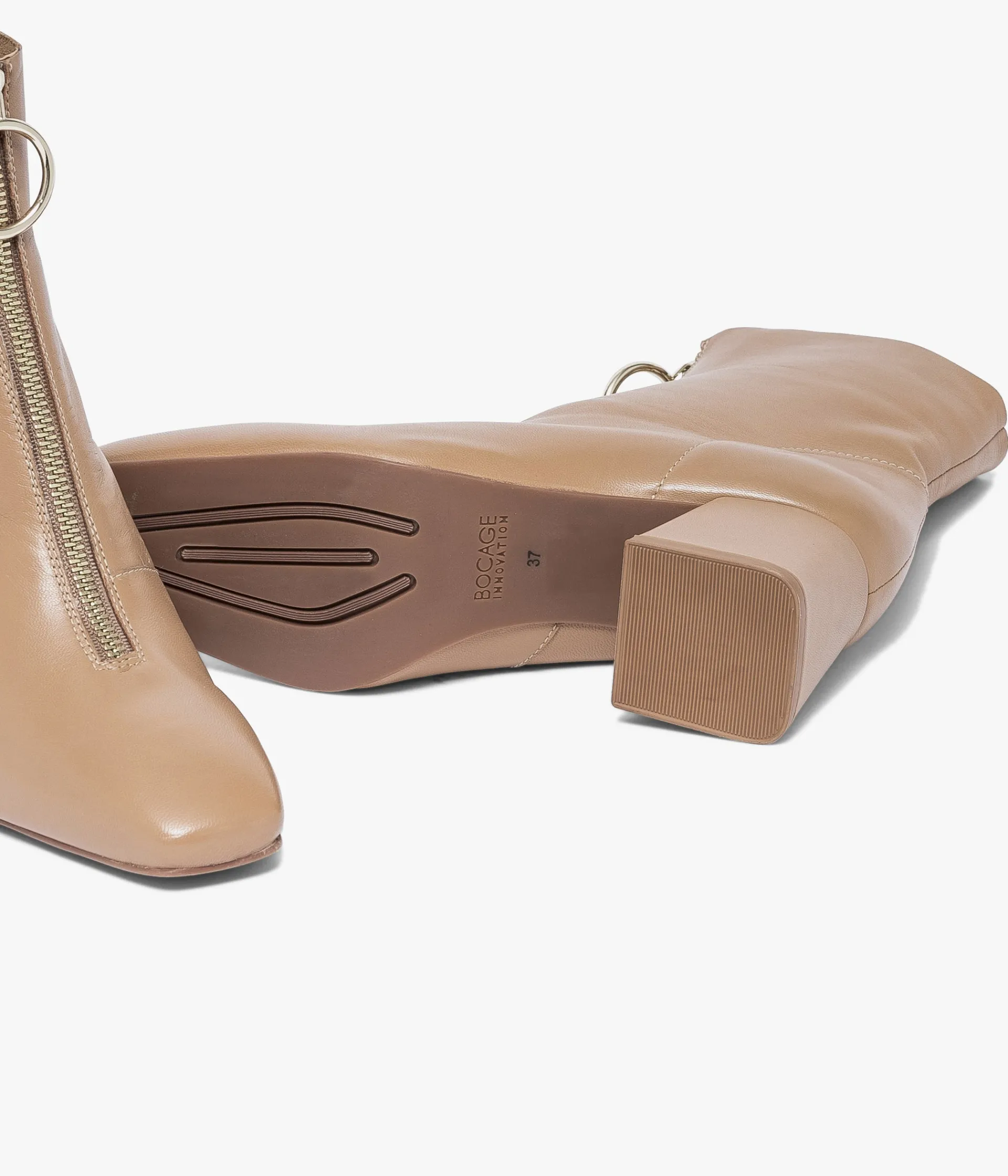 Clearance BOOTS MARIBEL CAPPUCCINO Femme Boots & Bottines