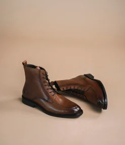 Discount BOOTS MATIS COGNAC Homme Boots