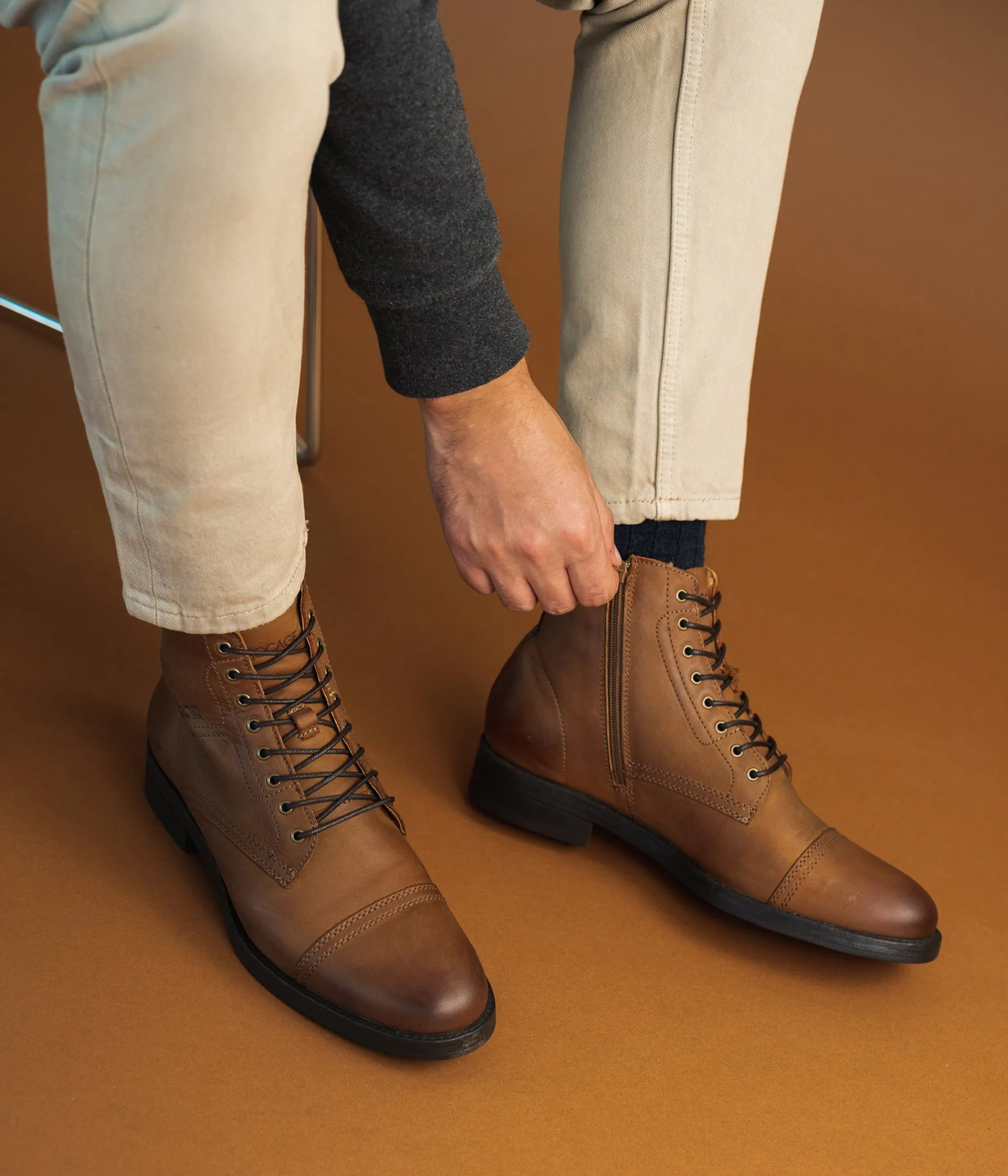 New BOOTS RIPLEY CAMEL Homme Boots