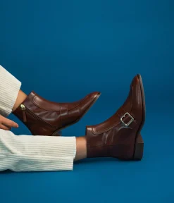 Hot BOOTS SABINE COGNAC Femme Boots & Bottines