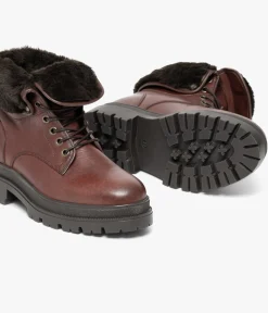 Clearance BOOTS SACHA COGNAC Femme Boots & Bottines