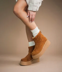 Discount BOOTS SHIRLEY COGNAC Femme Boots & Bottines