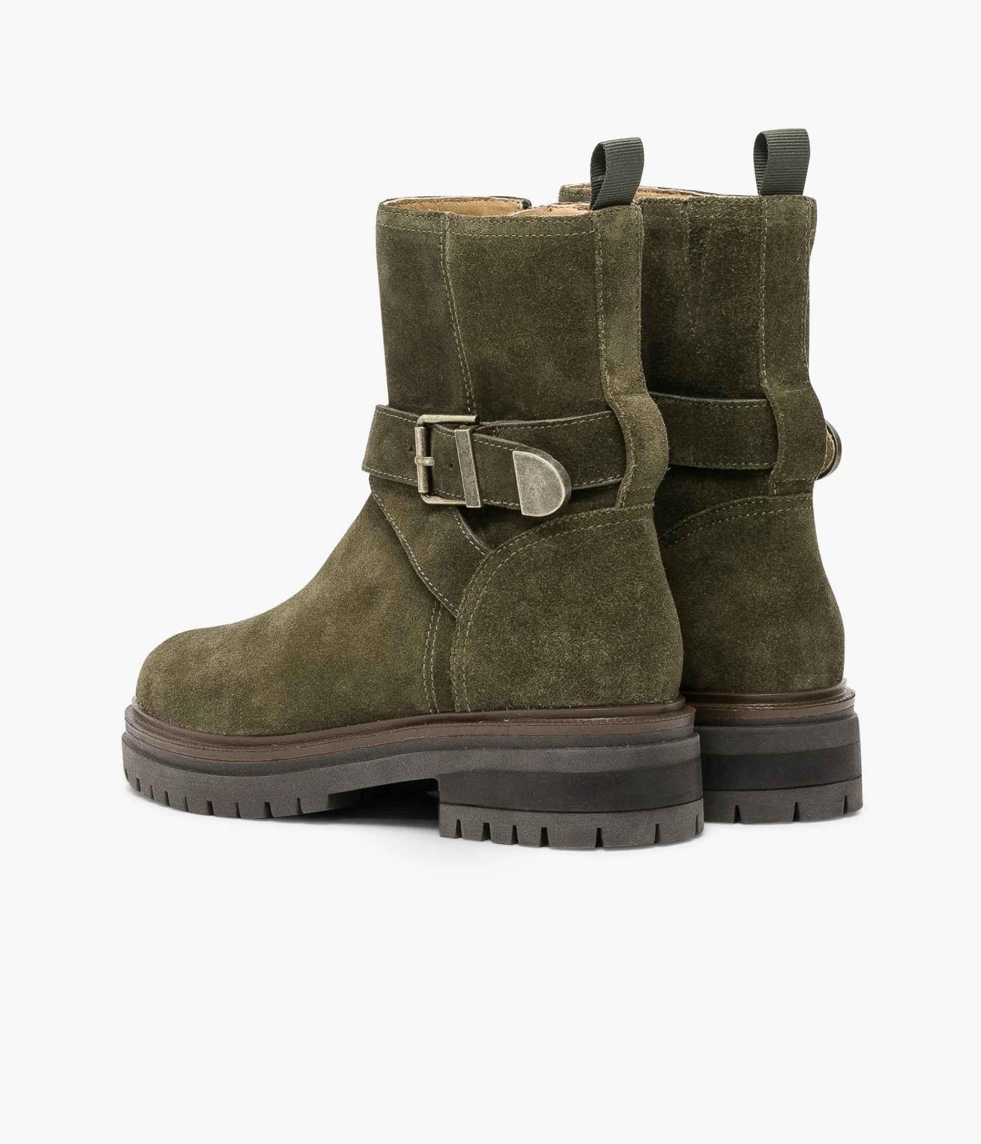 Best BOOTS SONNIE VERT Femme Boots & Bottines