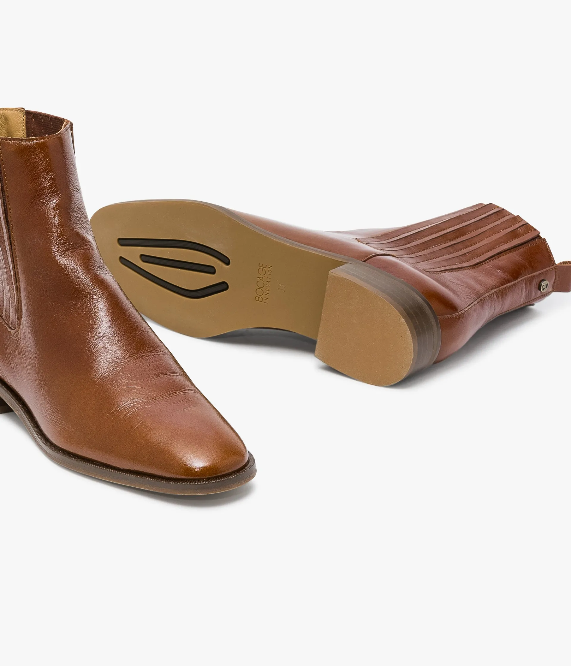 New BOOTS STACY COGNAC Femme Boots & Bottines