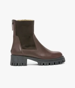 Hot BOOTS STOCKHOLM CHOCOLAT Femme Boots & Bottines