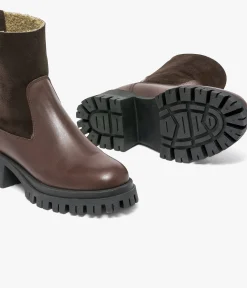 Hot BOOTS STOCKHOLM CHOCOLAT Femme Boots & Bottines