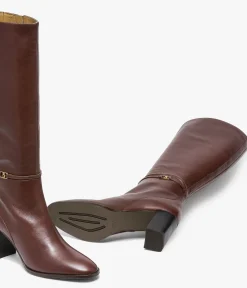 Outlet BOTTE FLORA COGNAC Femme Bottes