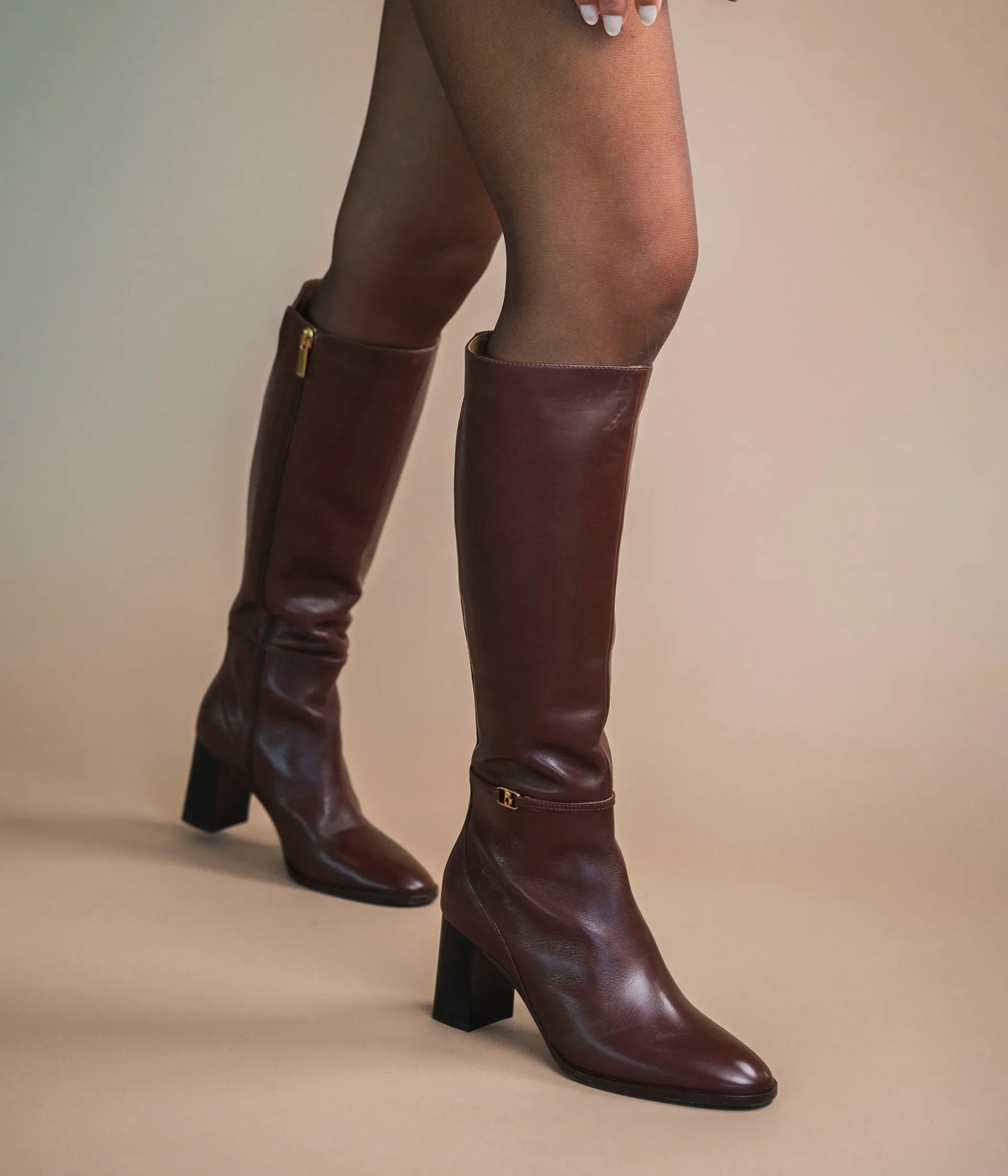 Outlet BOTTE FLORA COGNAC Femme Bottes