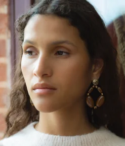 Outlet BOUCLES D'OREILLES ANNELOU CHOCOLAT Femme Bijoux