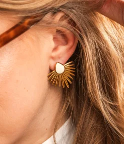 Clearance BOUCLES D'OREILLES BRITT BLANC Femme Bijoux