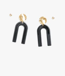 BOUCLES D'OREILLES BRUNE Femme Bijoux