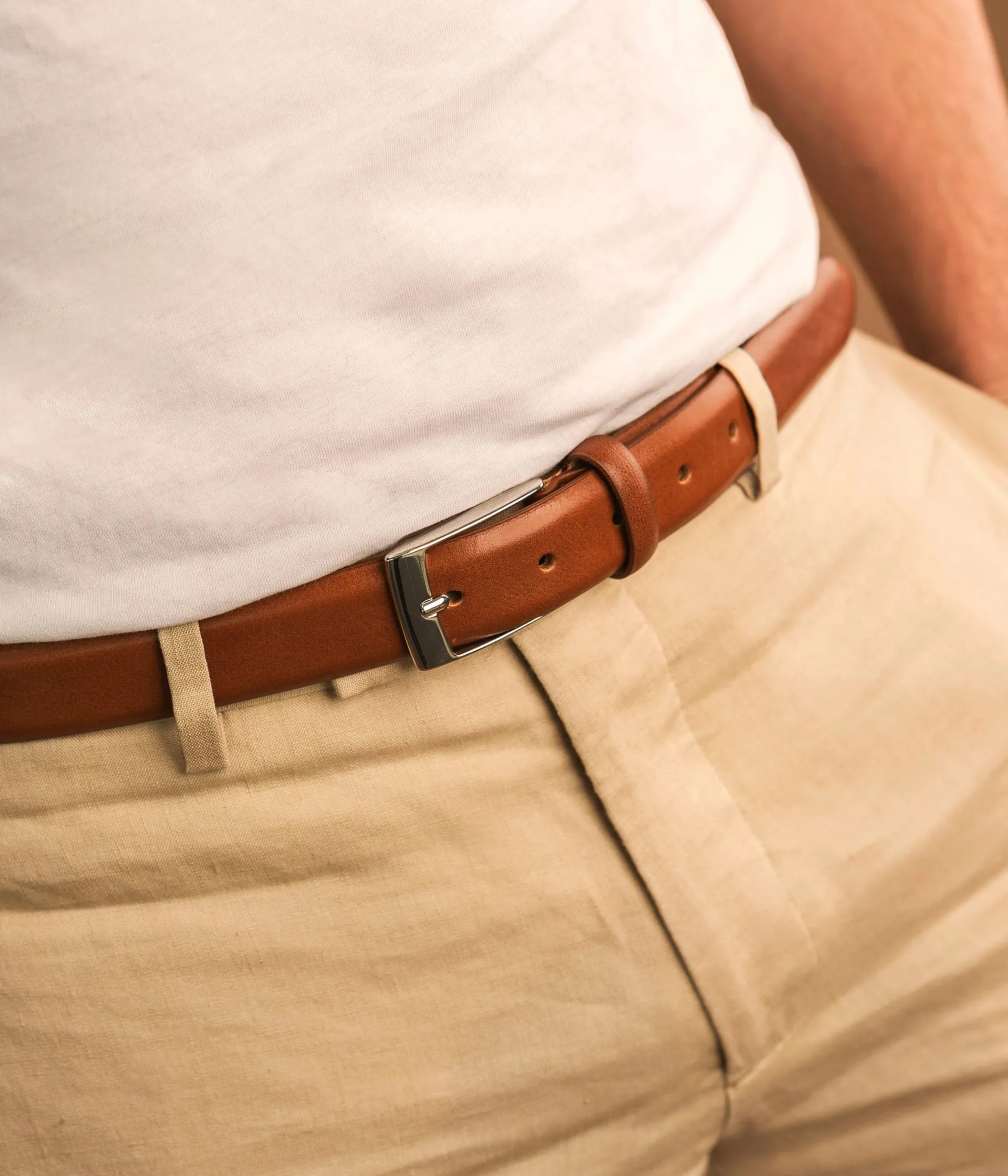 New CEINTURE RALPHY COGNAC Homme Ceintures