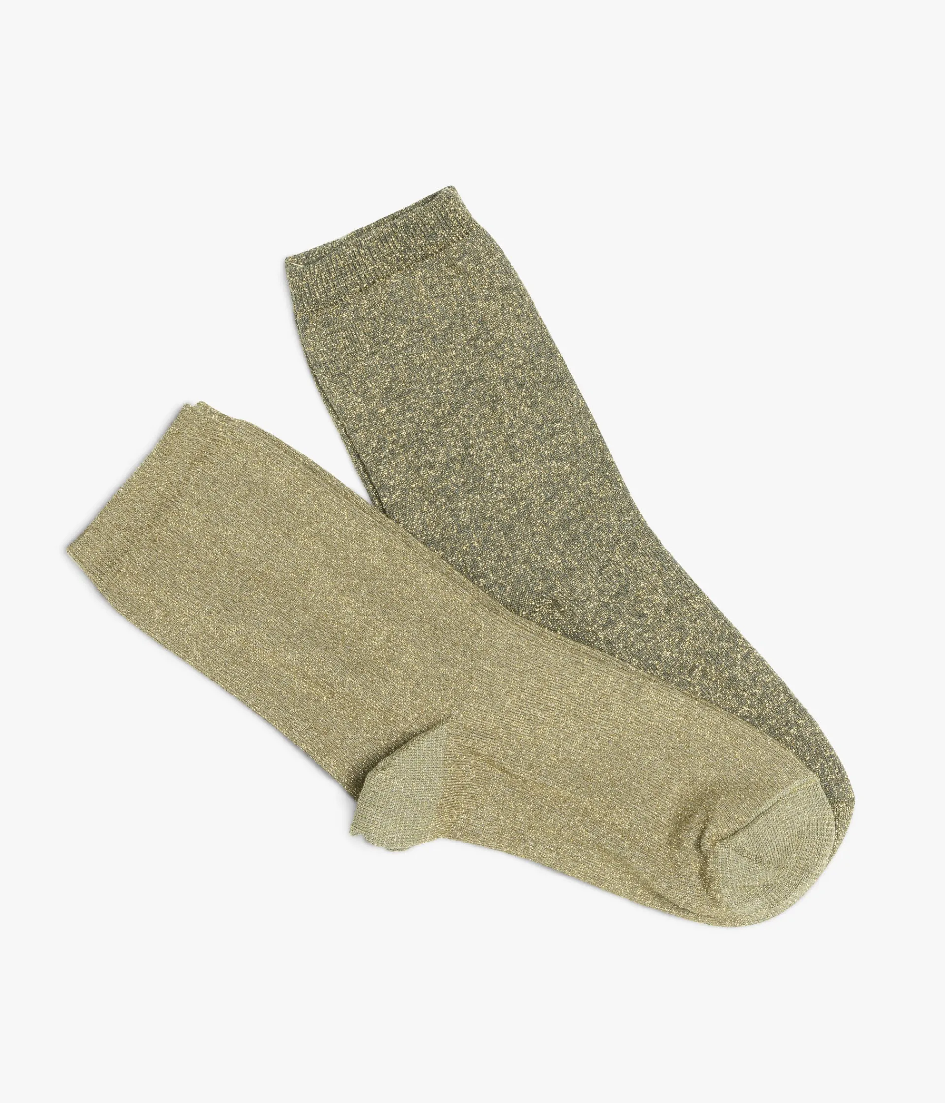 Outlet CHAUSSETTES NACRE KAKI Femme Chaussettes