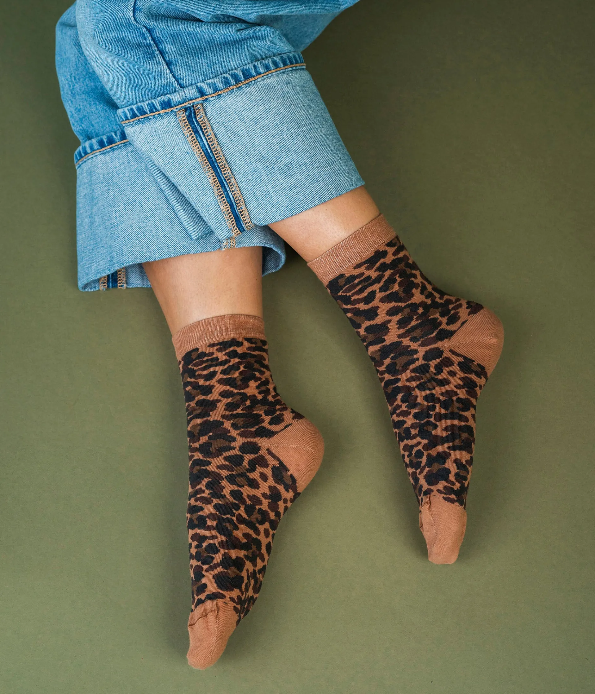 Clearance CHAUSSETTES NINALOU LEOPARD Femme Chaussettes