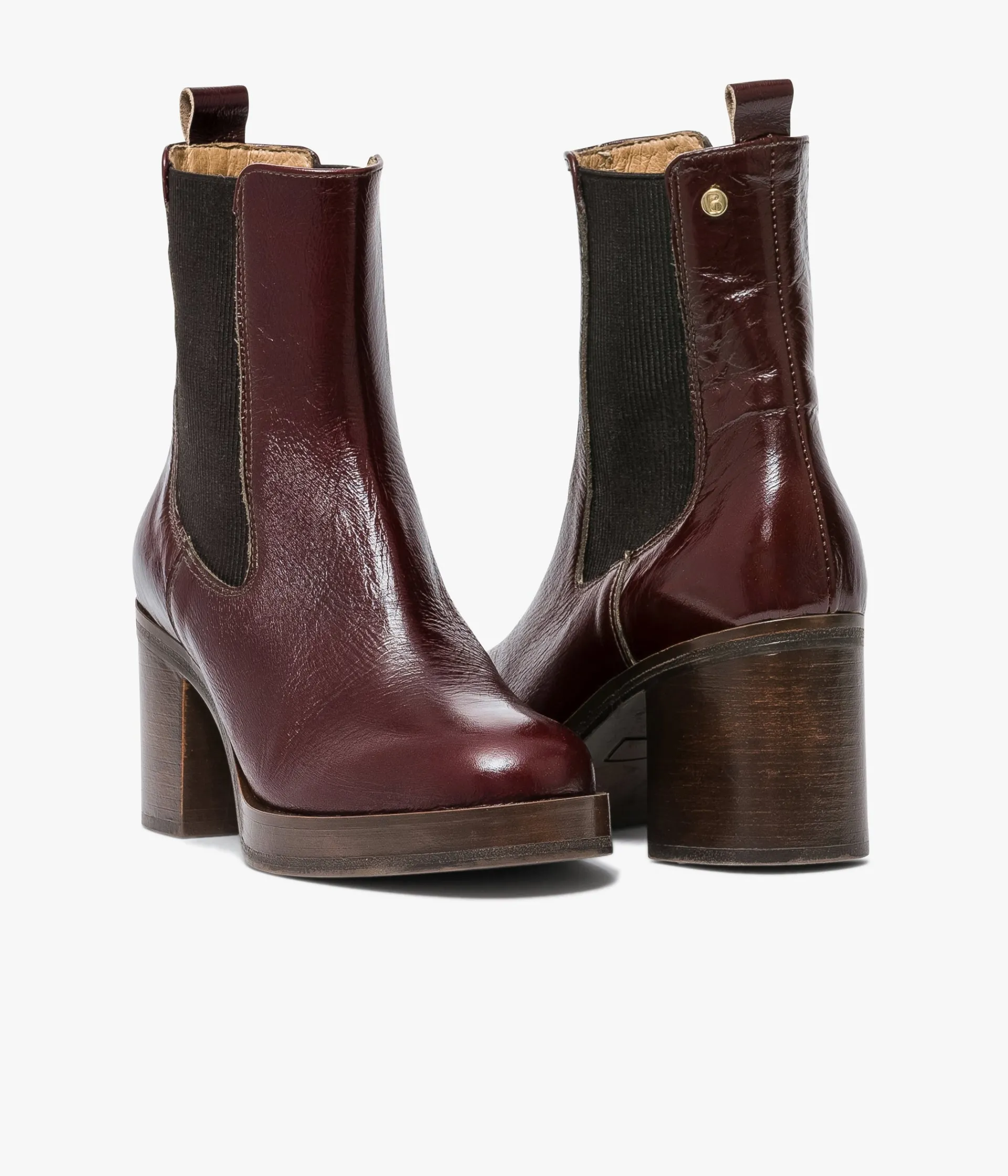 Outlet CHELSEA BOOTS ELEA ACAJOU Femme Boots & Bottines