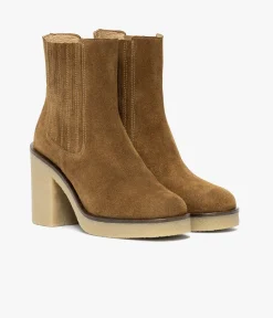 CHELSEA BOOTS ELLI COGNAC Femme Boots & Bottines
