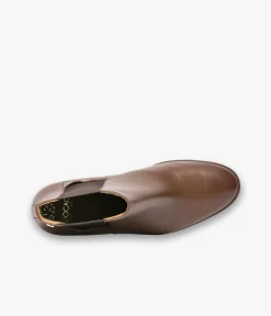 Discount CHELSEA BOOTS EUGENIE COGNAC Femme Boots & Bottines