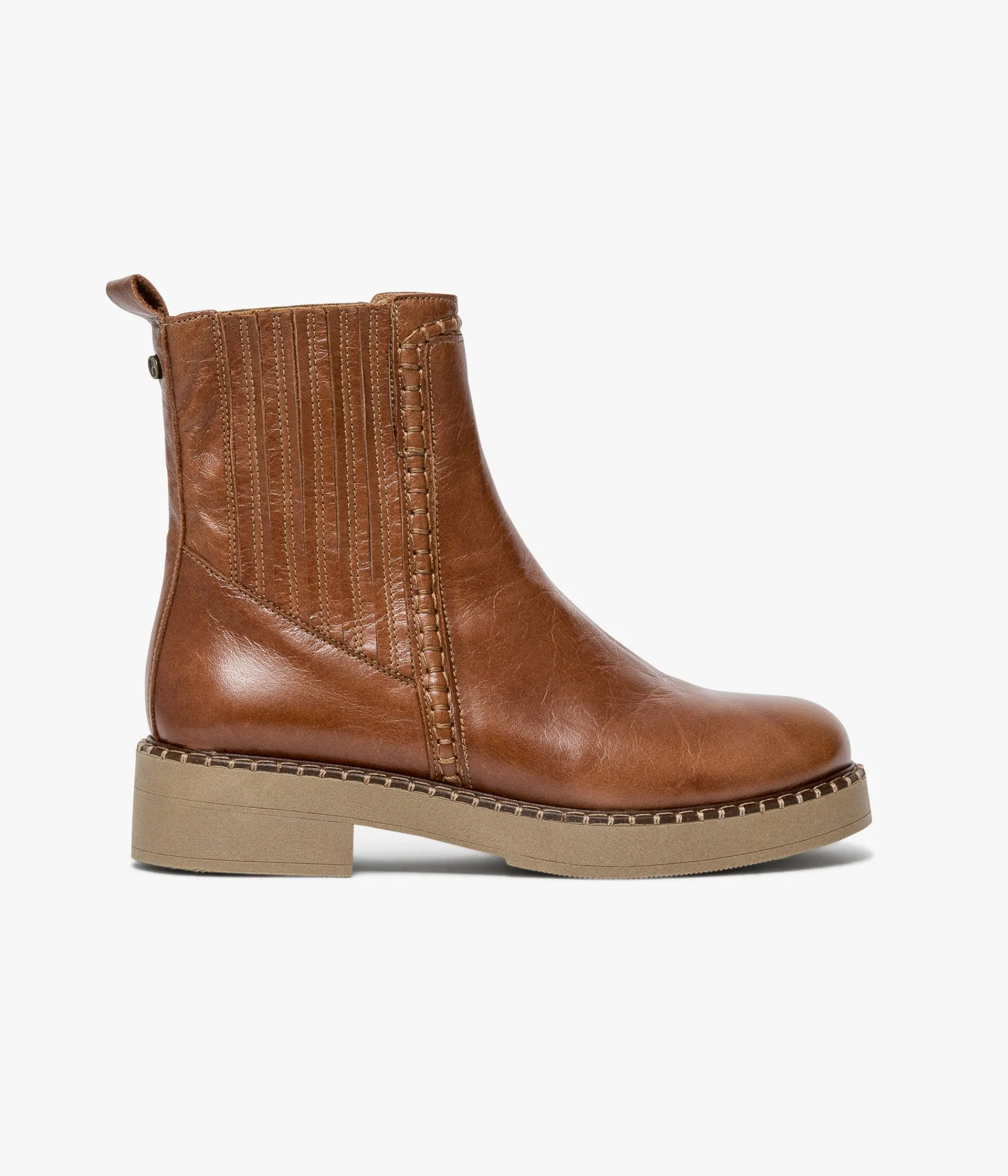 Clearance CHELSEA BOOTS SOLLENE COGNAC Femme Boots & Bottines