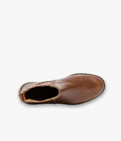 Clearance CHELSEA BOOTS SOLLENE COGNAC Femme Boots & Bottines