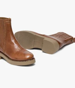 Clearance CHELSEA BOOTS SOLLENE COGNAC Femme Boots & Bottines