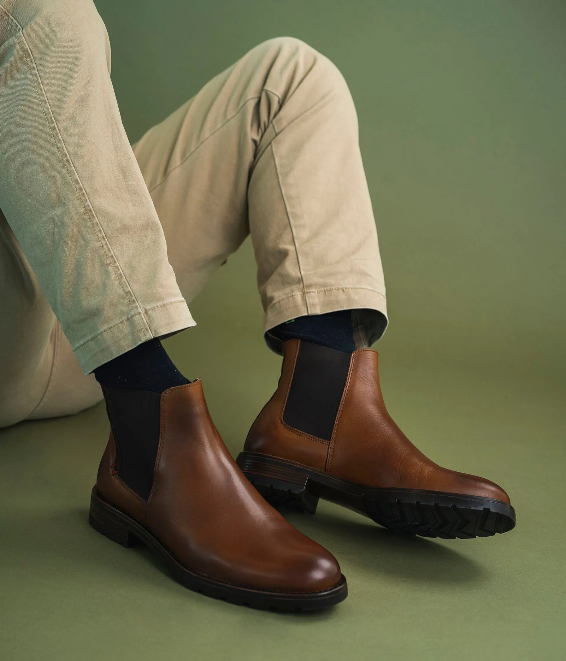 New CHELSEA ONOFRE COGNAC Homme Chelsea Boots