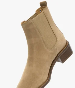 Hot CHELSEA SELIA TAUPE Femme Boots & Bottines